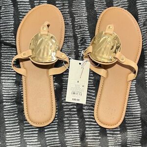 a new day Gold and Tan Women's Sandals